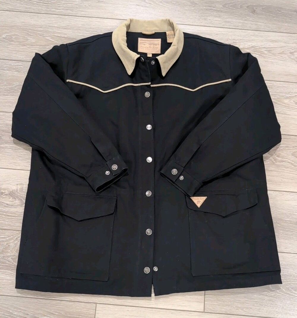 POWDER RIVER OUTFITTERS PANHANDLE SLIM BARN COAT MEN'S XXL  ZIP OUT LINER   EUC